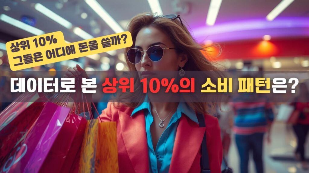 상위 10%, 그들은 어디에 돈을 쓸까? 데이터로 본 한국의 소비 구조