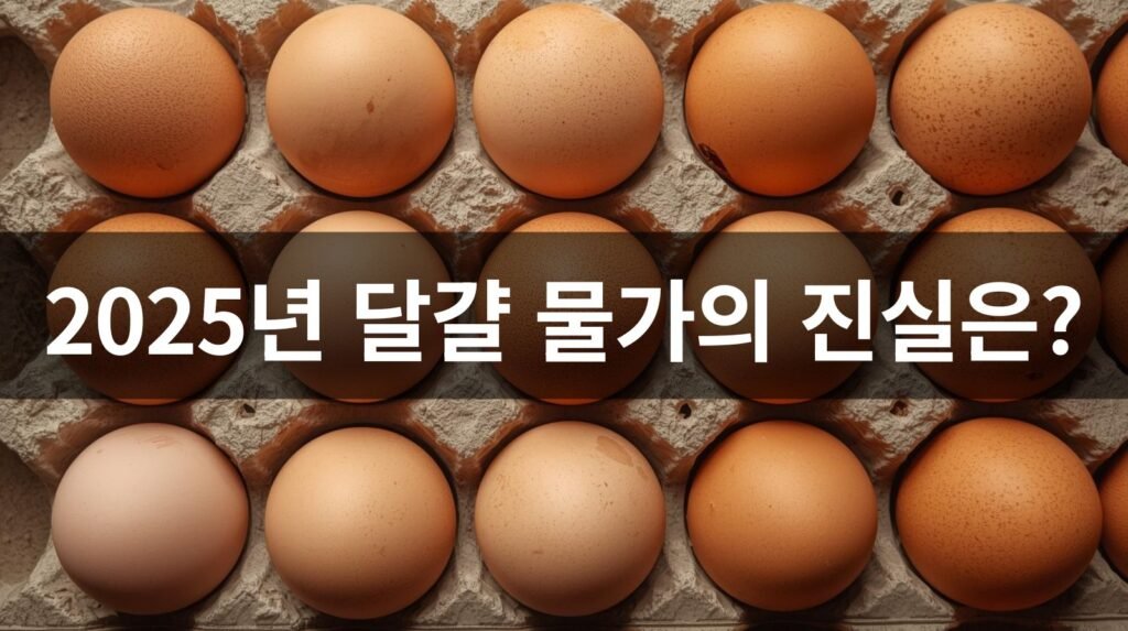 2025년 달걀 물가의 진실은?