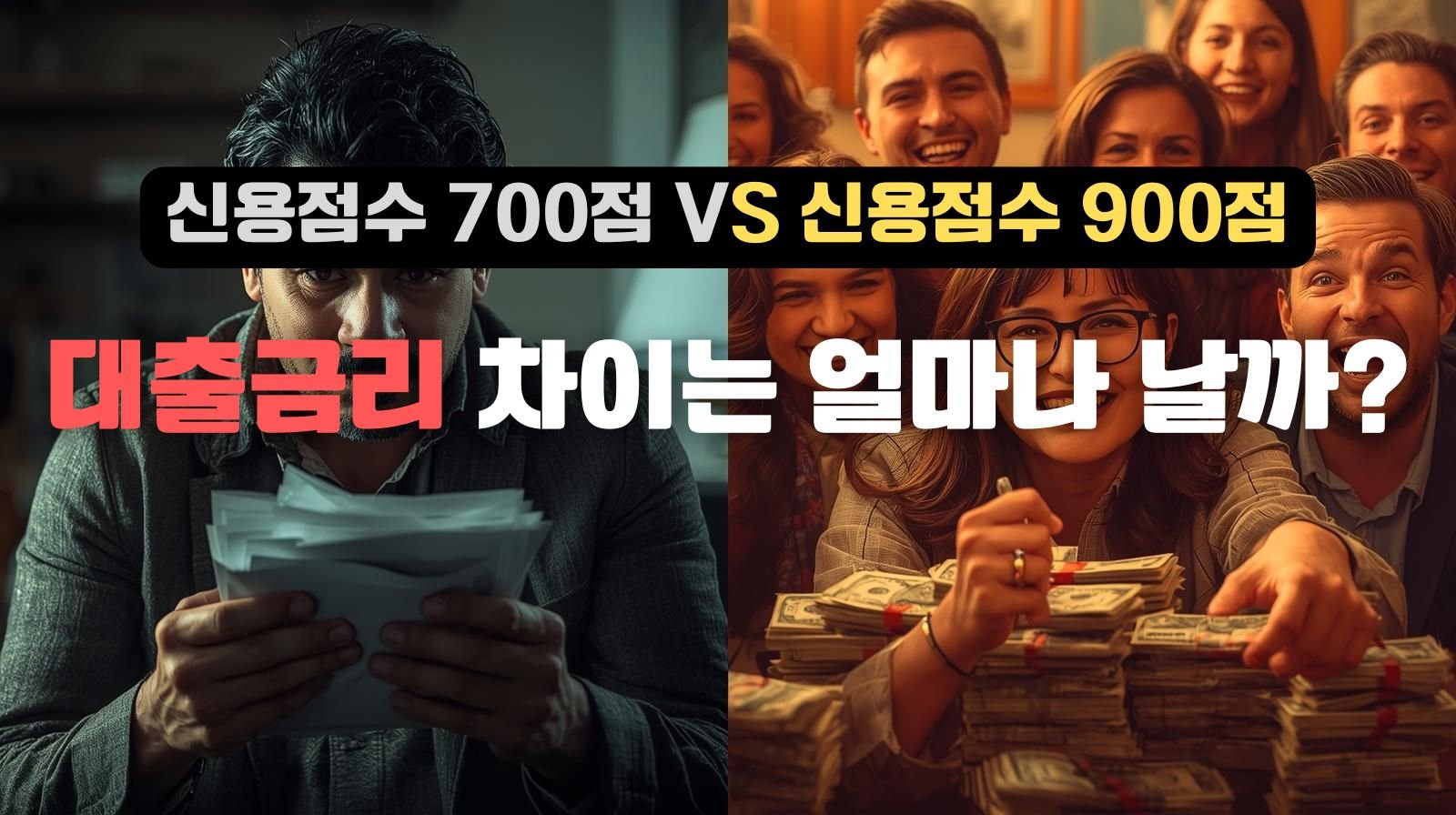 신용점수에 따른 대출금리 차이는 얼마나 날까?