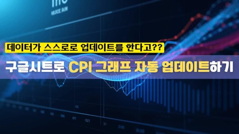 구글시트로 CPI 그래프 자동 업데이트하기 — 데이터가 스스로 흐르는 구조