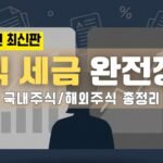 주식 세금 완정정리