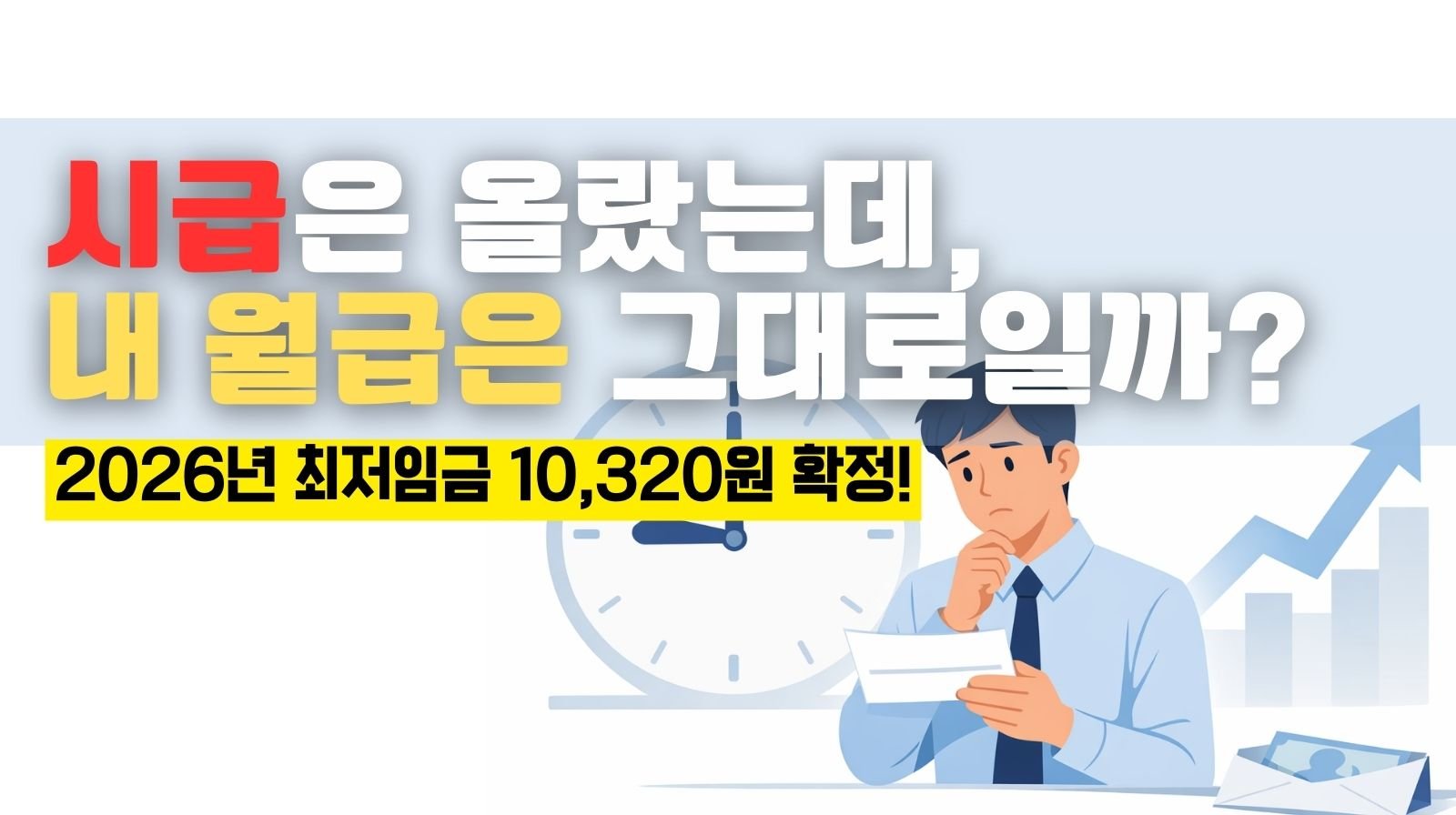 2026년 최저임금 확정 시급은 올랐는데 내 월급은 그대로일까?