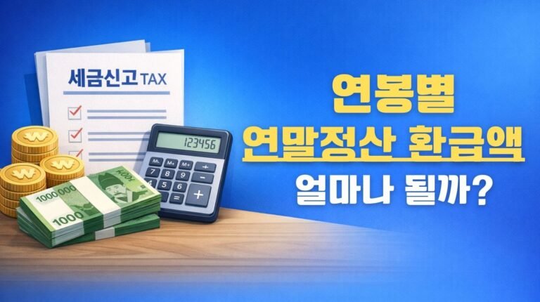 연봉별 연말정산 환급액은 얼마일까?
