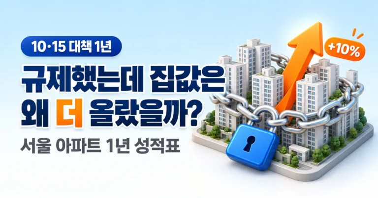 10·15 부동산 대책 1년, 서울 아파트값은 왜 10% 더 올랐을까?